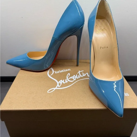 Christian Louboutin Blue Women's Heels - Picture 1 of 7